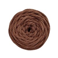 Pelote Cotton Air Casasol 5 mm couleur moka, fil recyclé épais idéal pour le crochet, le tricot et les créations DIY Lou Passion