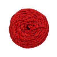 Pelote Cotton Air Casasol 5 mm couleur rouge, fil recyclé épais idéal pour le crochet, le tricot et les créations DIY Lou Passion