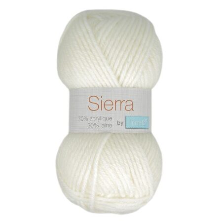 Pelote de laine Sierra by Trimits - 50g, 90m - Blanc -PE1484.00501