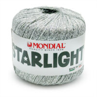 Pelote Starlight Lane Mondial couleur argent brillante