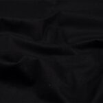 Tissu cretonne 100 % coton noir uni Oeko-Tex pour doublure de sac