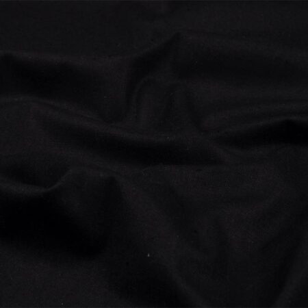 Tissu cretonne 100 % coton noir uni Oeko-Tex pour doublure de sac
