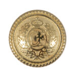 Bouton rond doré style ancien 15 mm pour couture et mercerie