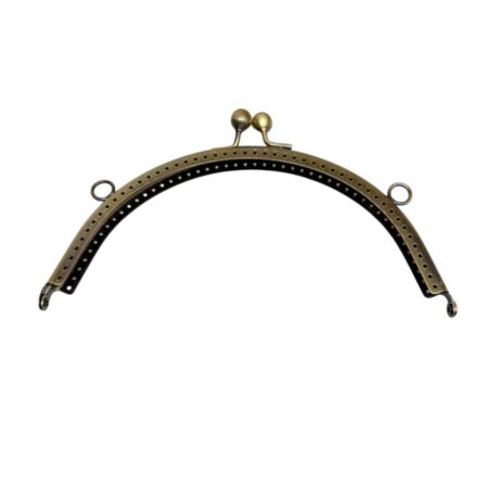 Fermoir porte monnaie et sac bronze 18x9cm