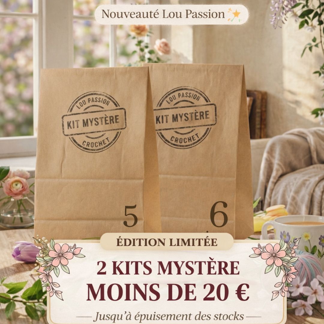 lot kits mystere crochet lou passion numeros 5 et 6 offre duo