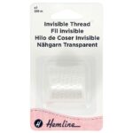 Fil à coudre invisible en nylon 200 m pour couture discrète et ourlets invisibles