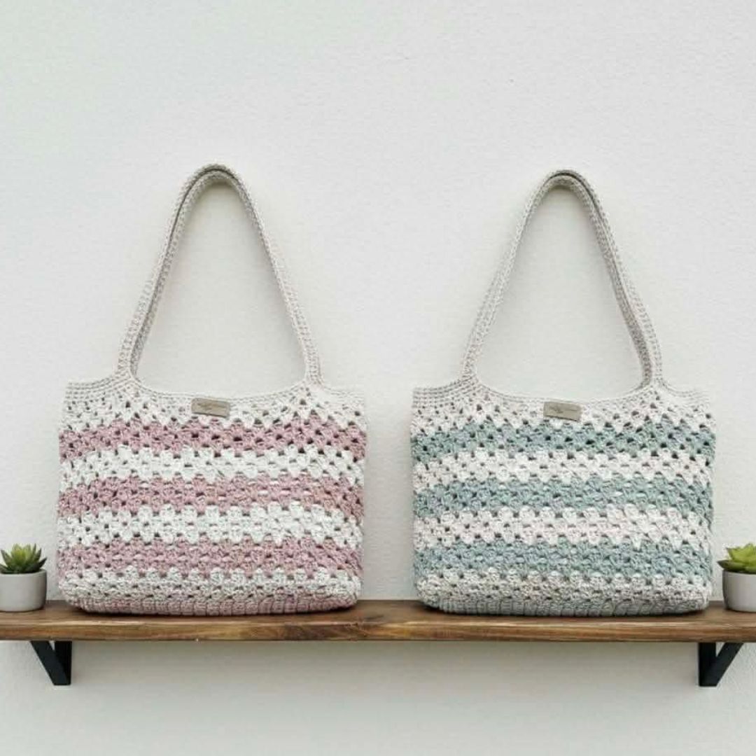 Kit Crochet – Sac en Granny – Modèle Élégant & Naturel avec PDF et Tutoriel Vidéo