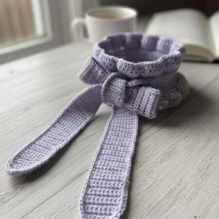 col lavallière au crochet kit Lou Passion accessoire fait main