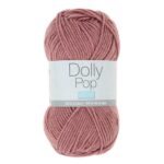 Fil Dolly Pop Trimits couleur Rose Vintage 0119 pelote coton acrylique pour crochet et tricot