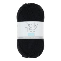 Fil Dolly Pop Trimits couleur Noir Ébène 0172 pelote coton acrylique pour crochet et tricot