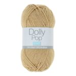 Fil Dolly Pop Trimits couleur Beige Sable 0156 pelote coton acrylique pour crochet et tricot