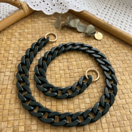 anse sac crochet vert bouteille