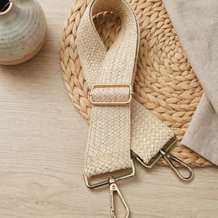 bandouliere sac crochet raphia reglable