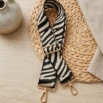 bandouliere sac crochet zebre reglable