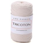Tricoton macramé crème référence 102 fil pour sacs au crochet Lou Passion