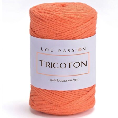 Tricoton macramé orange référence 148 fil pour sacs au crochet Lou Passion