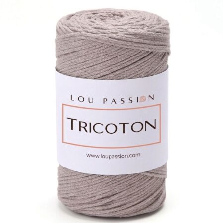 Tricoton macramé brun référence 116 fil pour sacs au crochet Lou Passion