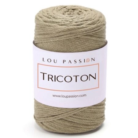 Tricoton macramé olive référence 133 fil pour sacs au crochet Lou Passion
