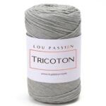 Tricoton macramé sauge référence 134 fil pour sacs au crochet Lou Passion
