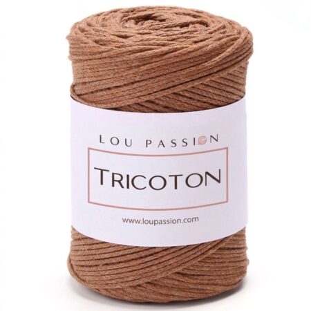 Tricoton macramé camel référence 118 fil pour sacs au crochet Lou Passion