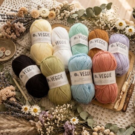 Fil VEGGIE Casasol pelotes couleurs crochet laine douce