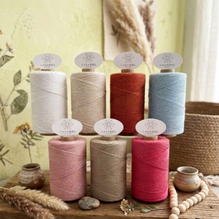 fil coton recyclé crochet tricot ECO ECO Casasol pelotes couleurs