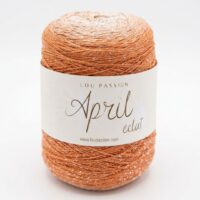 Fil cake April Éclat 4421 corail nude avec lurex scintillant