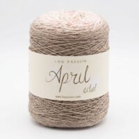 Fil cake coton rose poudré April Éclat avec effet scintillant