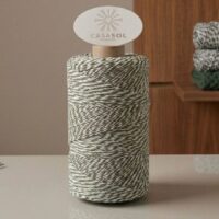 Fil coton recyclé ECO ECO Casasol Kaki Twist 400g 1000m