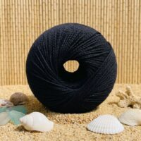 fil bikini crochet Himalaya noir 100% micro polyamide Lou Passion pelote 50g