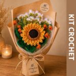 kit crochet bouquet fête des mères fleurs crochet fait main lou passion