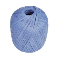 Raphia bleu denim fil papier crochet sac été