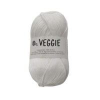 Fil VEGGIE Casasol couleur blanc 010, pelote douce pour crochet 3 mm
