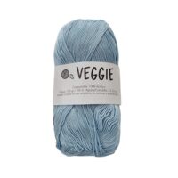 Fil VEGGIE Casasol couleur céleste 537, pelote douce pour crochet 3 mm