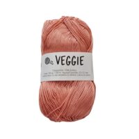 Fil VEGGIE Casasol couleur pêche 103, pelote douce pour crochet 3 mm