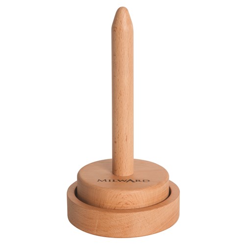 Support pour pelote de fil à tricoter en bois de hêtre avec roulement à billes Milward