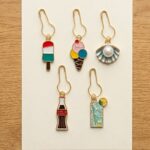 marqueurs de mailles Milward été métal 5 pièces détails charms tricot crochet