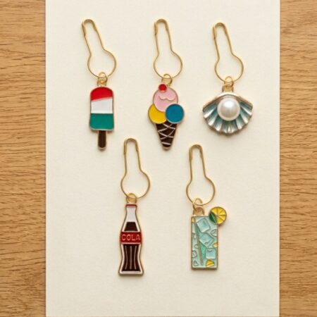 marqueurs de mailles Milward été métal 5 pièces détails charms tricot crochet