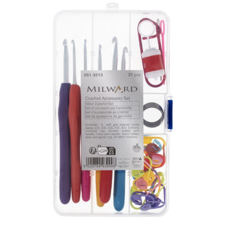 kit crochet débutant 31 pièces avec boîte accessoires crochet
