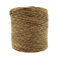 Bobine de fil Papyrus Corde 08 en raphia roulé 100% cellulose pour crochet 3 à 4 mm