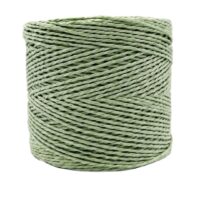 Bobine de fil Papyrus Green Tea en raphia roulé 100% cellulose pour crochet 3 à 4 mm