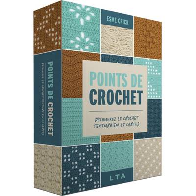Points de crochet en 52 cartes coffret pour apprendre les points et textures au crochet