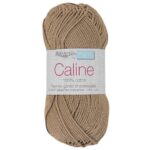 Fil Caline 100% coton Miel 157 pour crochet, tricot et amigurumi