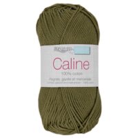 Fil Caline 100% coton Kaki 151 pour crochet, tricot et amigurumi