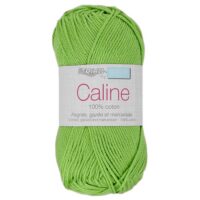 Fil Caline 100% coton Pomme Verte 132 pour crochet, tricot, amigurumi et layette