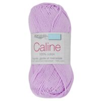 Fil Caline 100% coton Lilas 125 pour crochet, tricot, amigurumi et layette