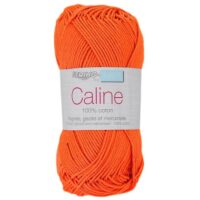 Fil Caline 100% coton Papaye 121 pour crochet, tricot, amigurumi et layette