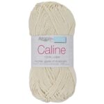 Fil Caline 100% coton Écru 154 pour crochet, tricot et amigurumi