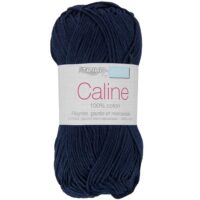 Fil Caline 100% coton Bleu Marine 147 pour crochet, tricot et amigurumi