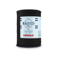 Fil Nautico Slim Circulo 3 mm Noir 8990 pour sacs et accessoires au crochet